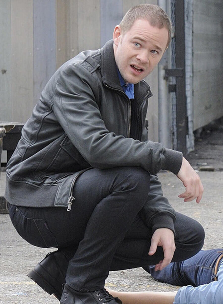 Harpoon Steve Jinks Inspired Black Leather Jacket - Warehouse 13 Style