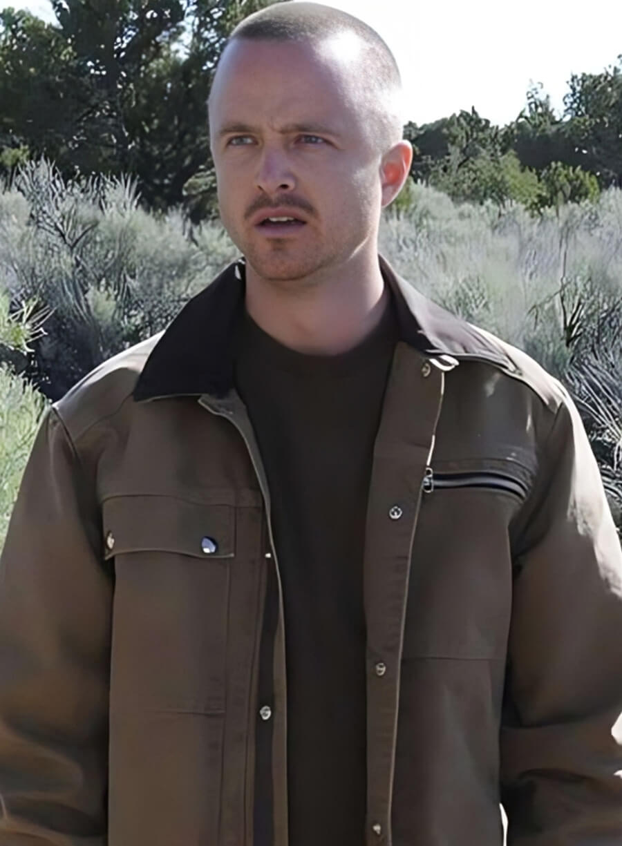 Harpoon Jesse Pinkman Inspired Brown Cotton Fabric Cotton Jacket - Breaking Bad Style