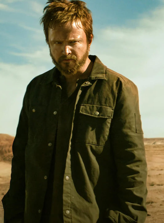 Harpoon Jesse Pinkman Inspired Green Cotton Fabric Cotton Jacket - El Camino A Breaking Bad Style