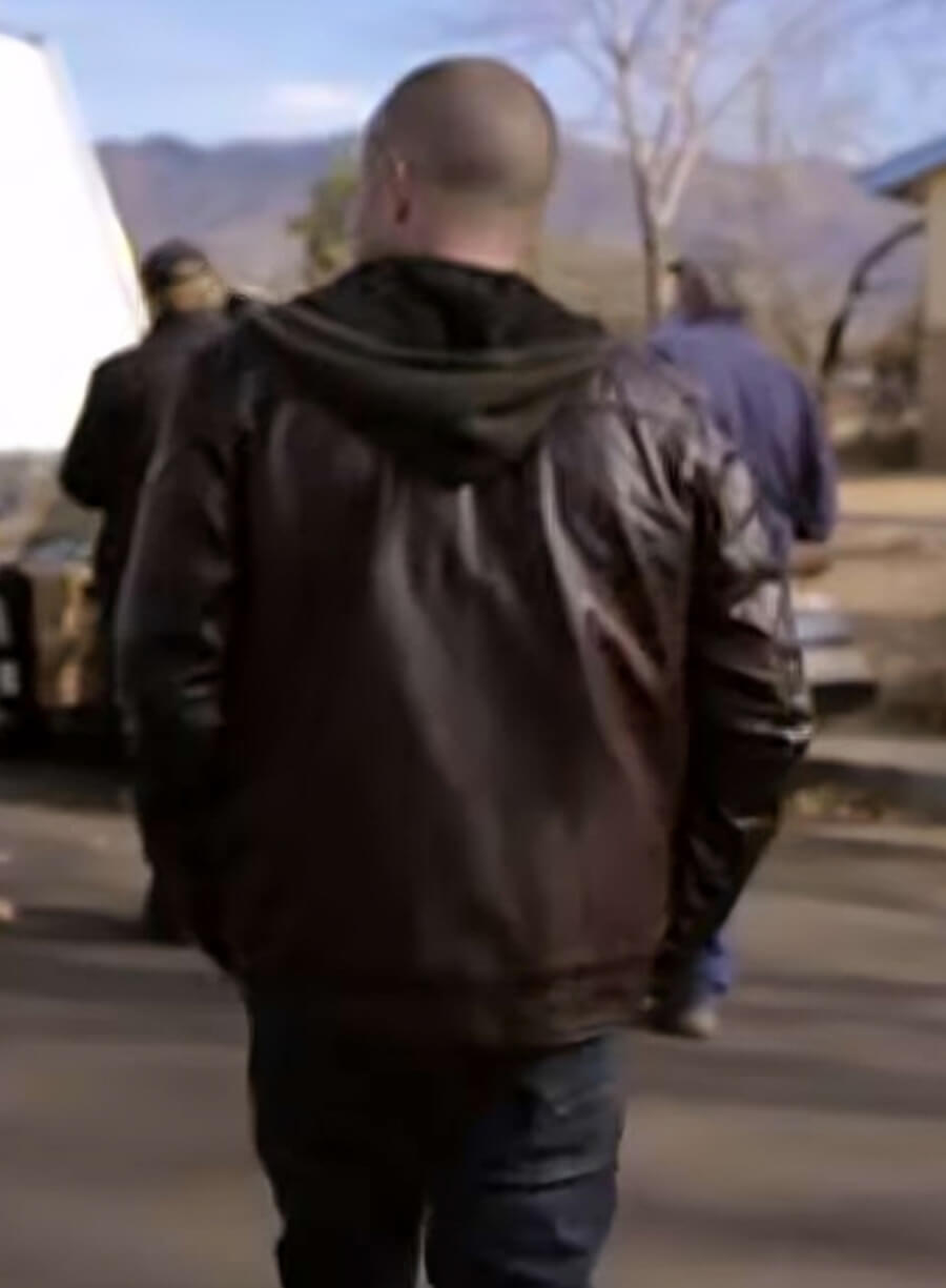 Harpoon Jesse Pinkman Inspired Maroonish Brown Real Leather Leather Jacket - El Camino A Breaking Bad Style