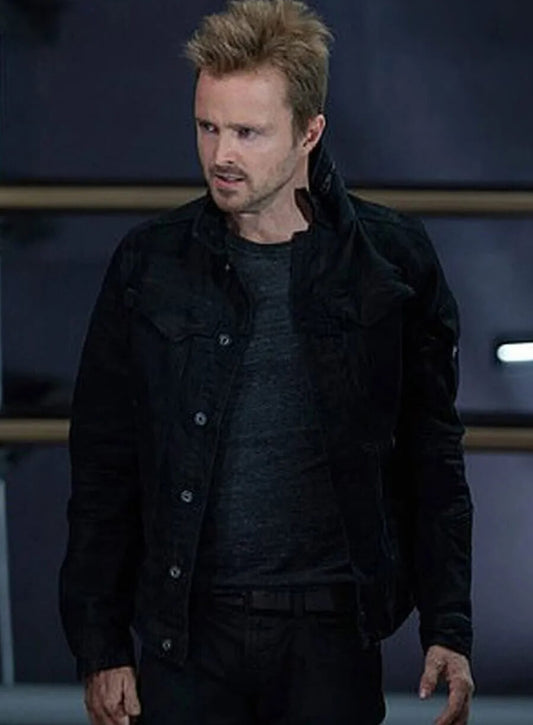 Harpoon Caleb Nichols Inspired Black Cotton Jacket - Westworld Tv Series Style
