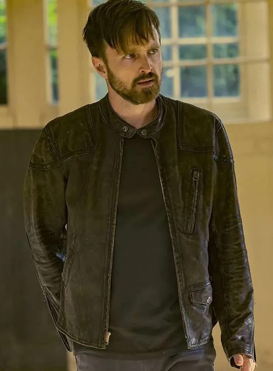 Harpoon Caleb Nichols Inspired Black Leather Jacket - Westworld Tv Series Style