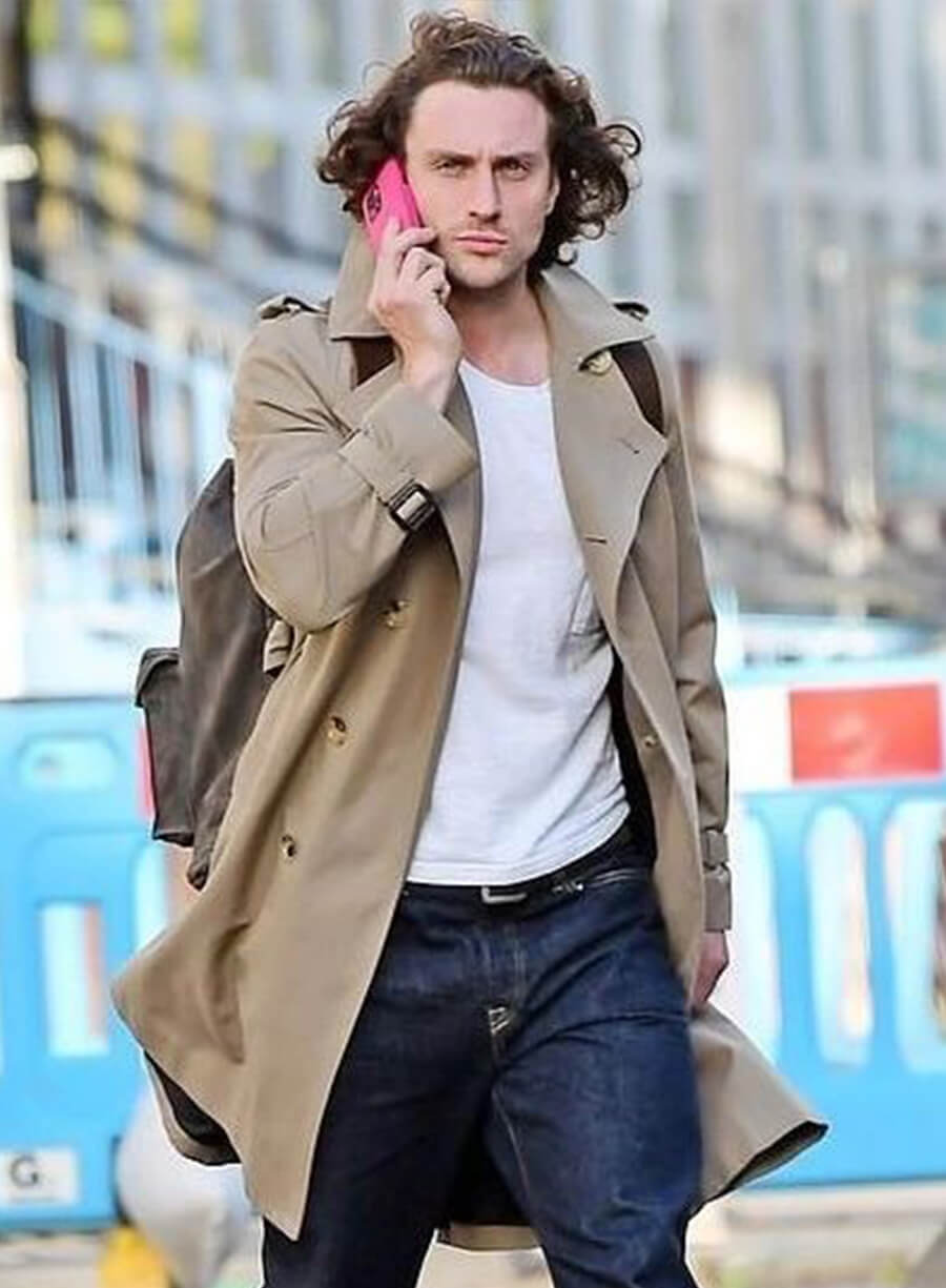 Harpoon Aaron Taylor Johnson Inspired Beige Coat