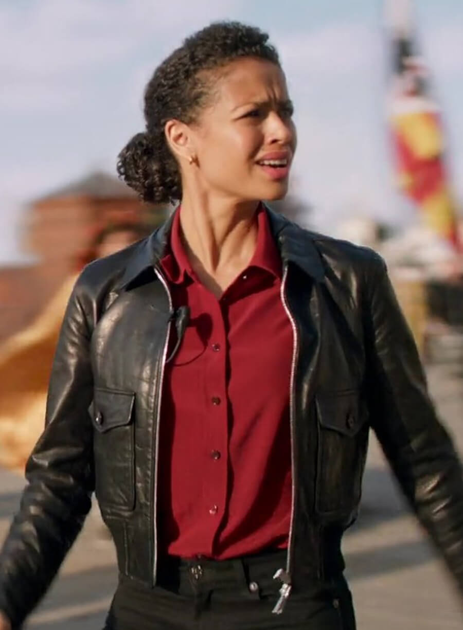 Harpoon Abby Inspired Black Leather Jacket - Lift 2024 Style