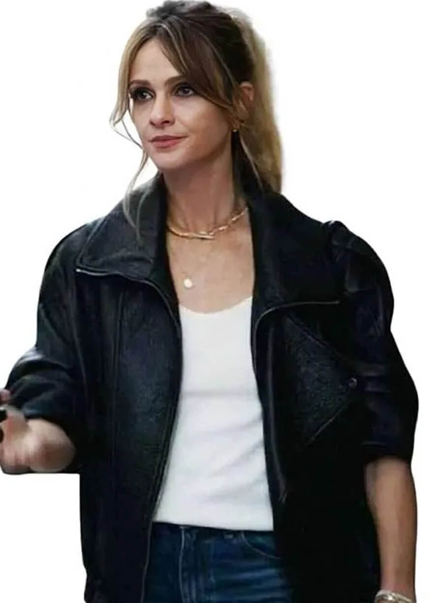 Harpoon Abigail Reese Inspired Black Real Leather Leather Jacket - The Madison 2026 Style