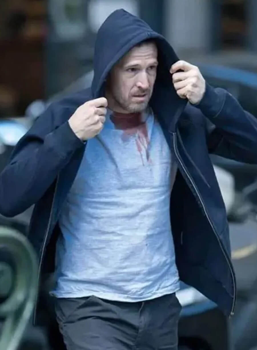 Harpoon Franck Lazareff Inspired Blue Hooded Jacket - Ad Vitam 2025 Style