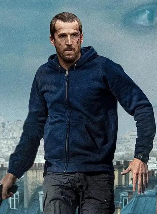 Harpoon Franck Lazareff Inspired Blue Hooded Jacket - Ad Vitam 2025 Style