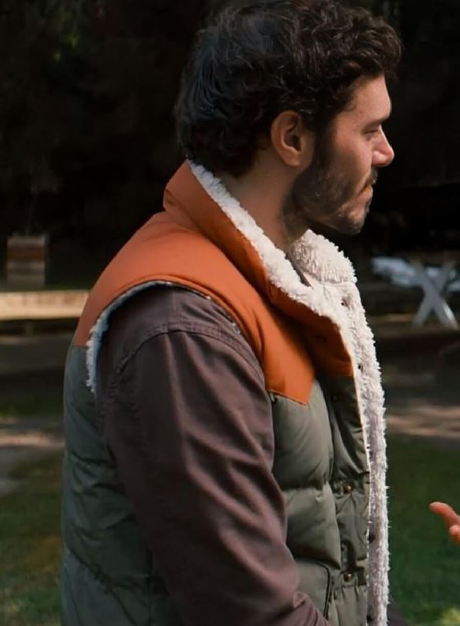 Harpoon Noah Inspired Orange and Green Leather Jacket - Nobody Wants This Style