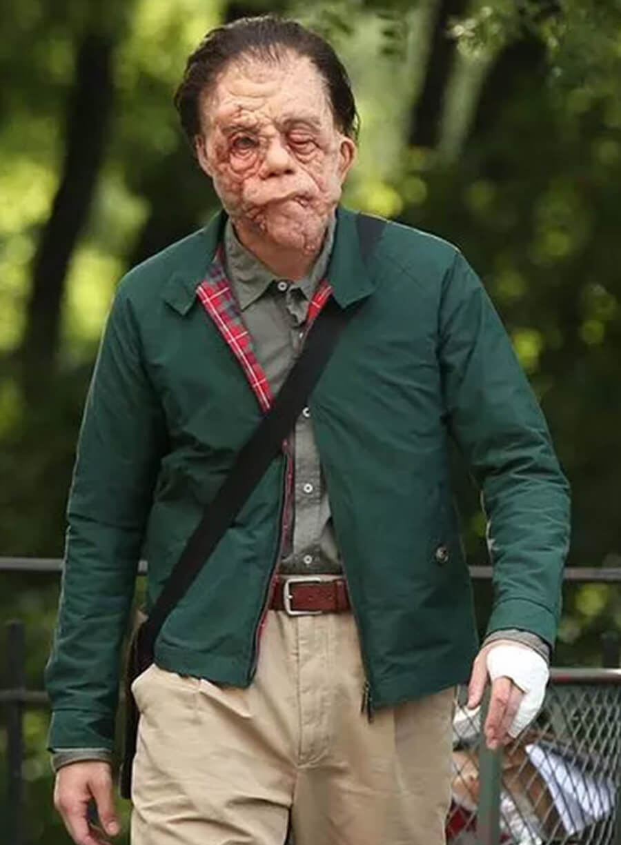 Harpoon Oswald Inspired Green Leather Jacket - A Different Man Style