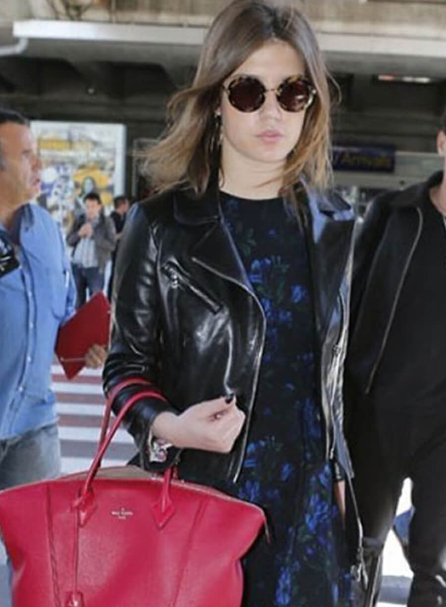 Harpoon Adele Exarchopoulos Inspired Black Leather Jacket