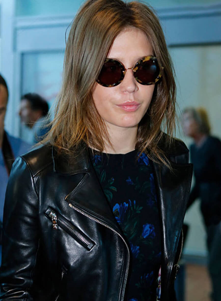 Harpoon Adele Exarchopoulos Inspired Black Leather Jacket