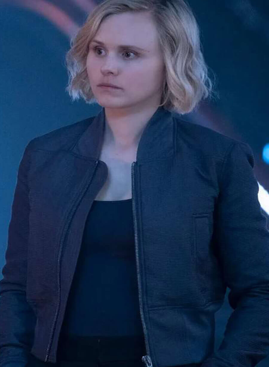 Harpoon Admiral Charles Vance Inspired Grey Leather Jacket - Star Trek Discovery Style