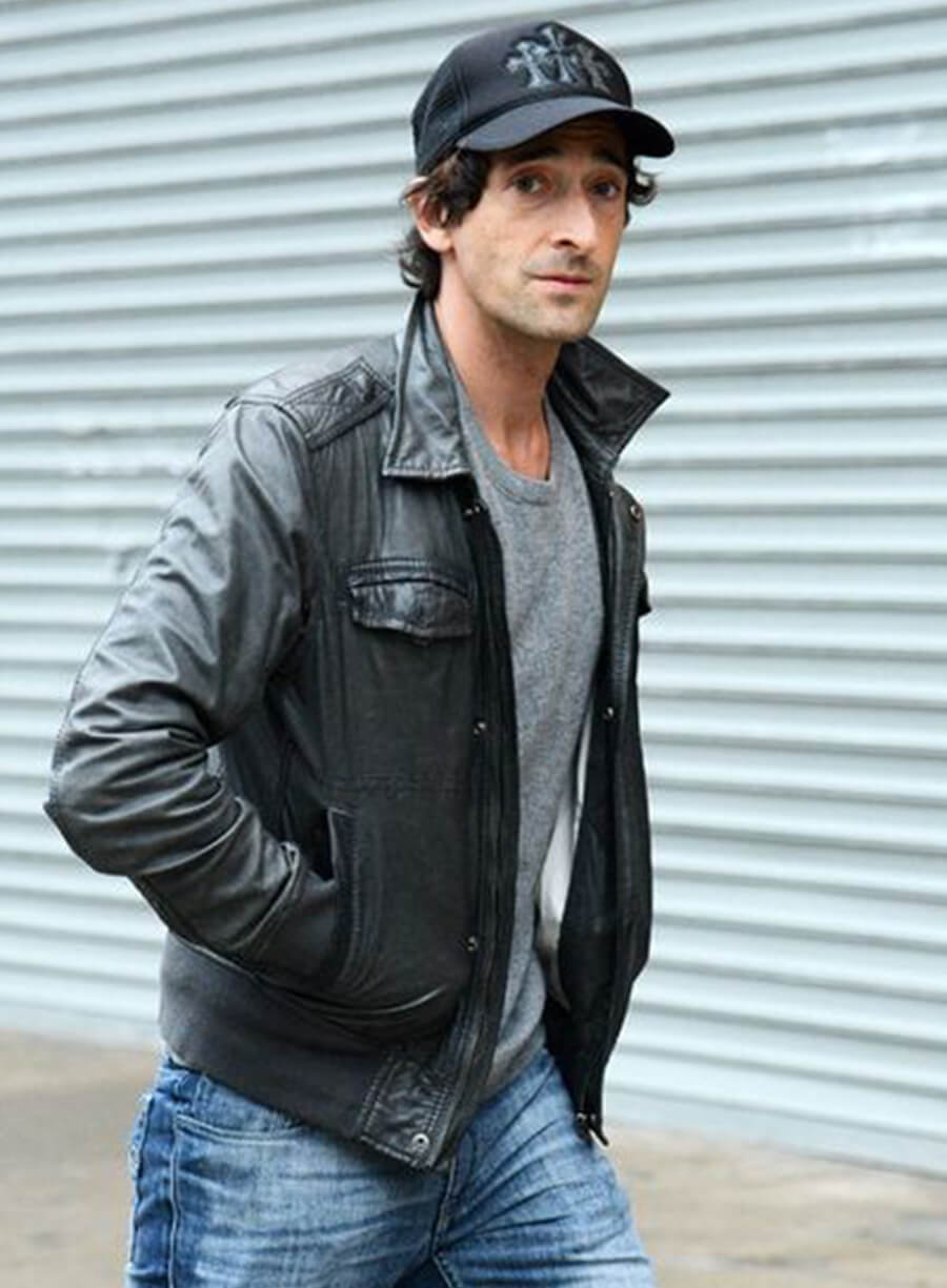 Harpoon Adrien Brody Inspired Black Leather Jacket