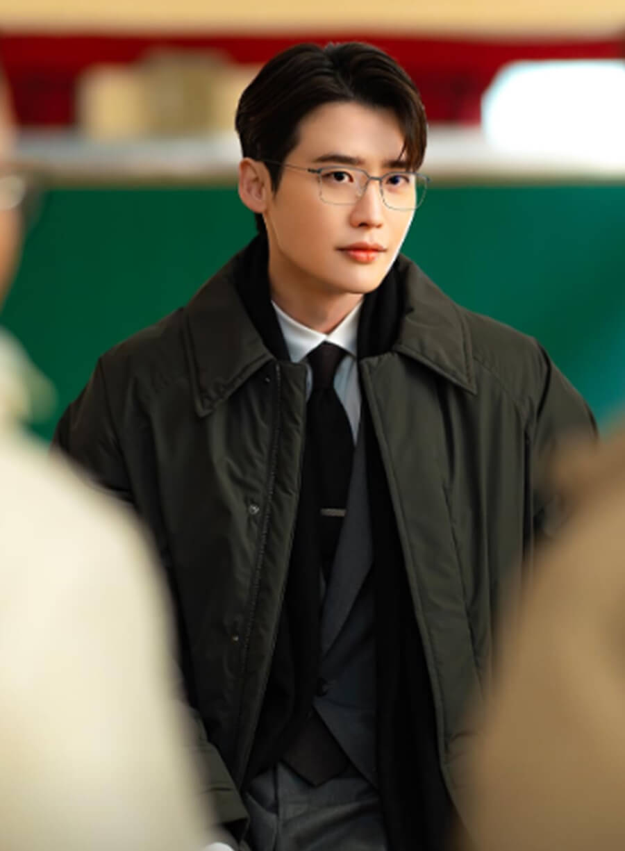 Harpoon Ahn Joo-hyung Inspired Green Parachute Fabric Coat - Law and the City Style