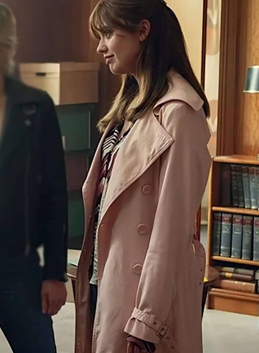 Harpoon Aimee Lou Wood Inspired Pink Cotton Fabric Coat - Toxic Town Style