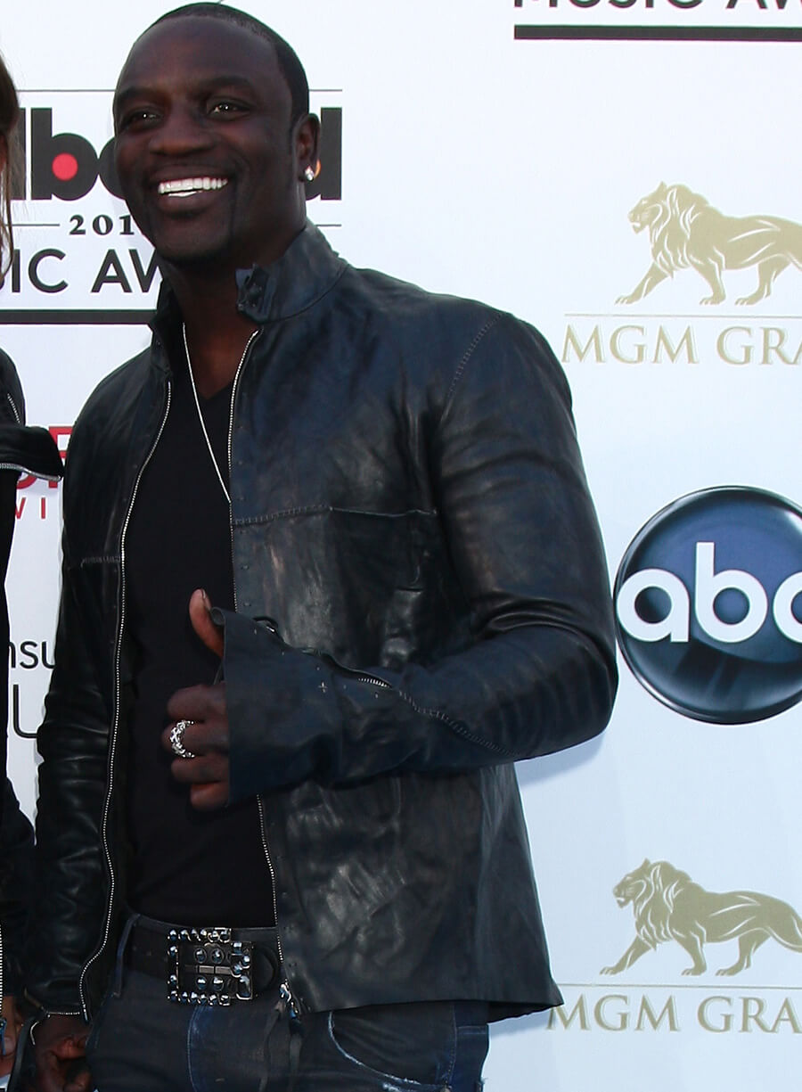 Harpoon Akon Inspired Black Leather Jacket