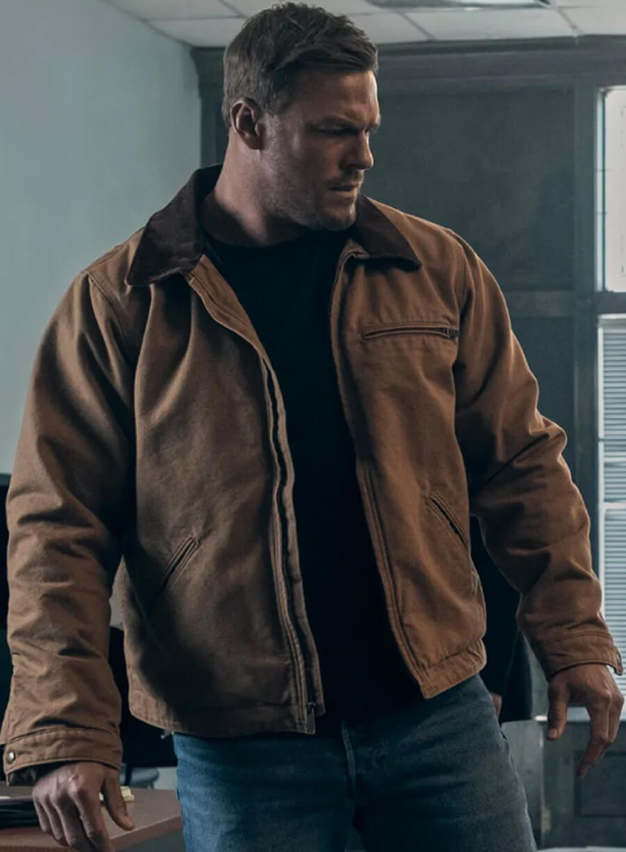 Harpoon Jack Reacher Inspired Brown Cotton Jacket