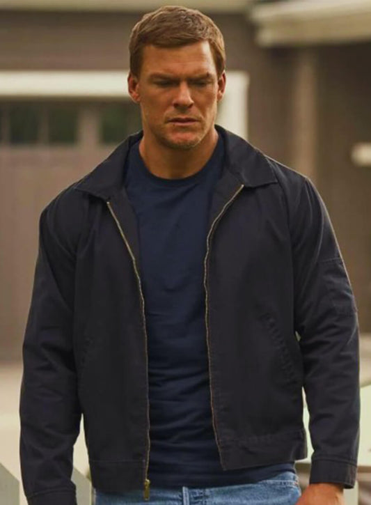 Harpoon Jack Reacher Inspired Black Cotton Fabric Cotton Jacket