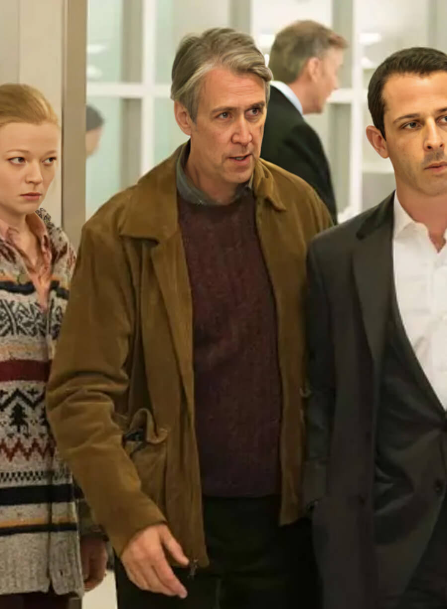 Harpoon Connor Roy Inspired Brown Leather Jacket - Succession Style