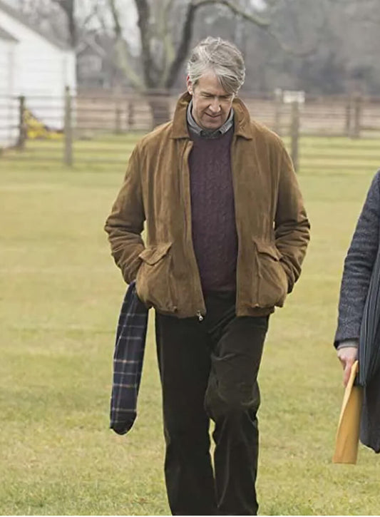 Harpoon Connor Roy Inspired Brown Leather Jacket - Succession Style