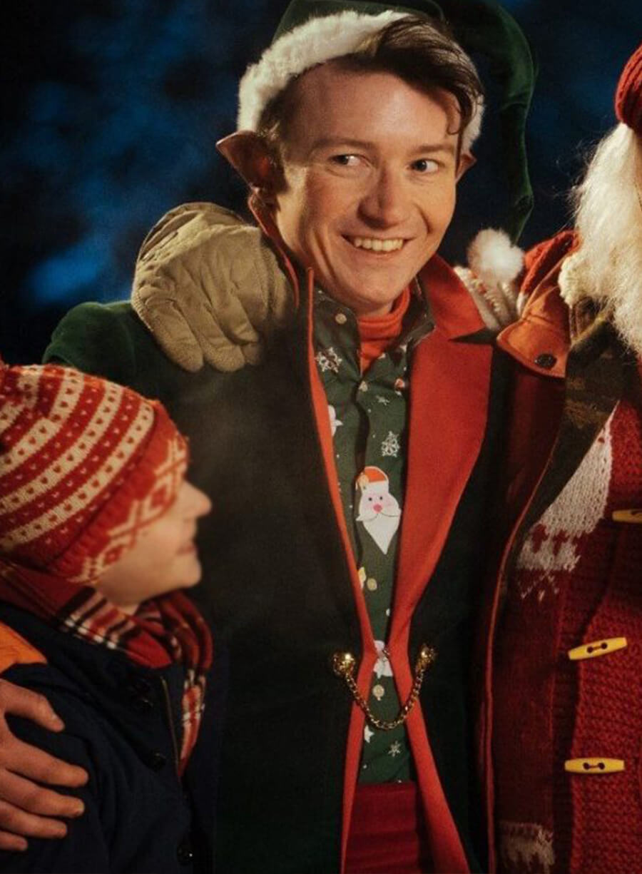 Harpoon Albert Elf Inspired Green Leather Jacket - David and the Elves 2021 Style