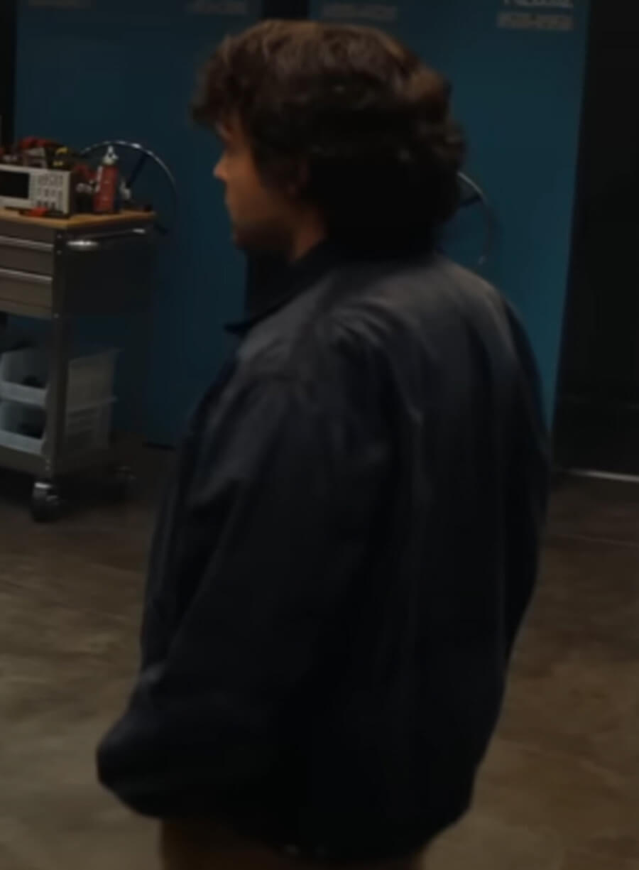 Harpoon Ezekiel Stane Inspired Blue Leather Jacket - Ironheart 2025 Style
