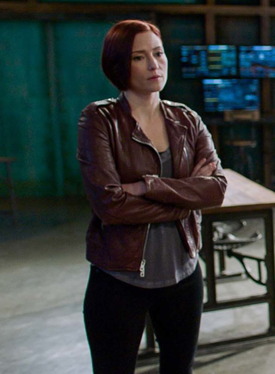 Harpoon Alex Danvers Inspired Maroon Leather Jacket - Supergirl Style