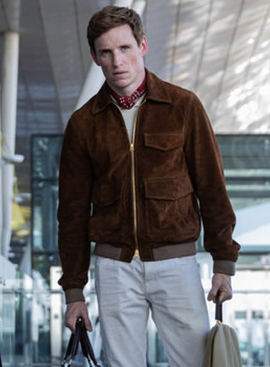 Harpoon Alexander Duggan Inspired Brown Suede Leather Leather Jacket - The Day of the Jackal Style