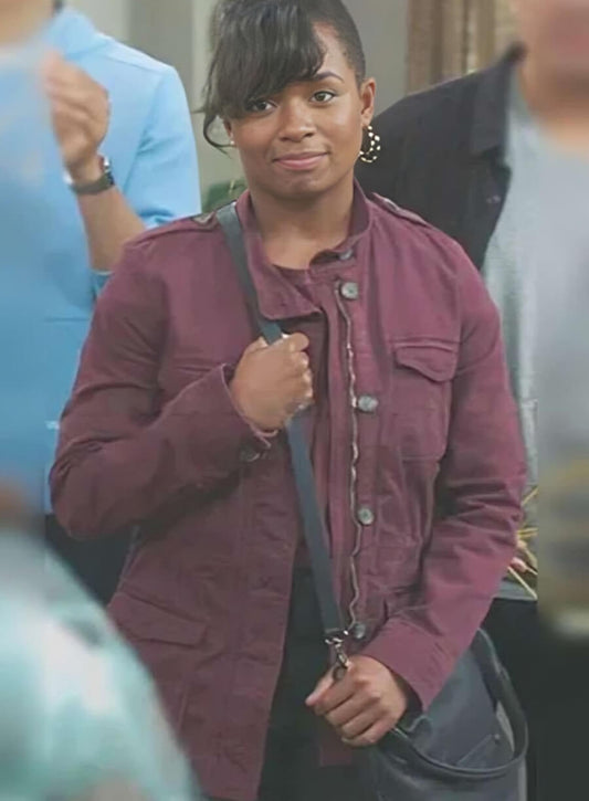 Harpoon Simone Griffith Inspired Maroon Leather Jacket - Grey's Anatomy Style