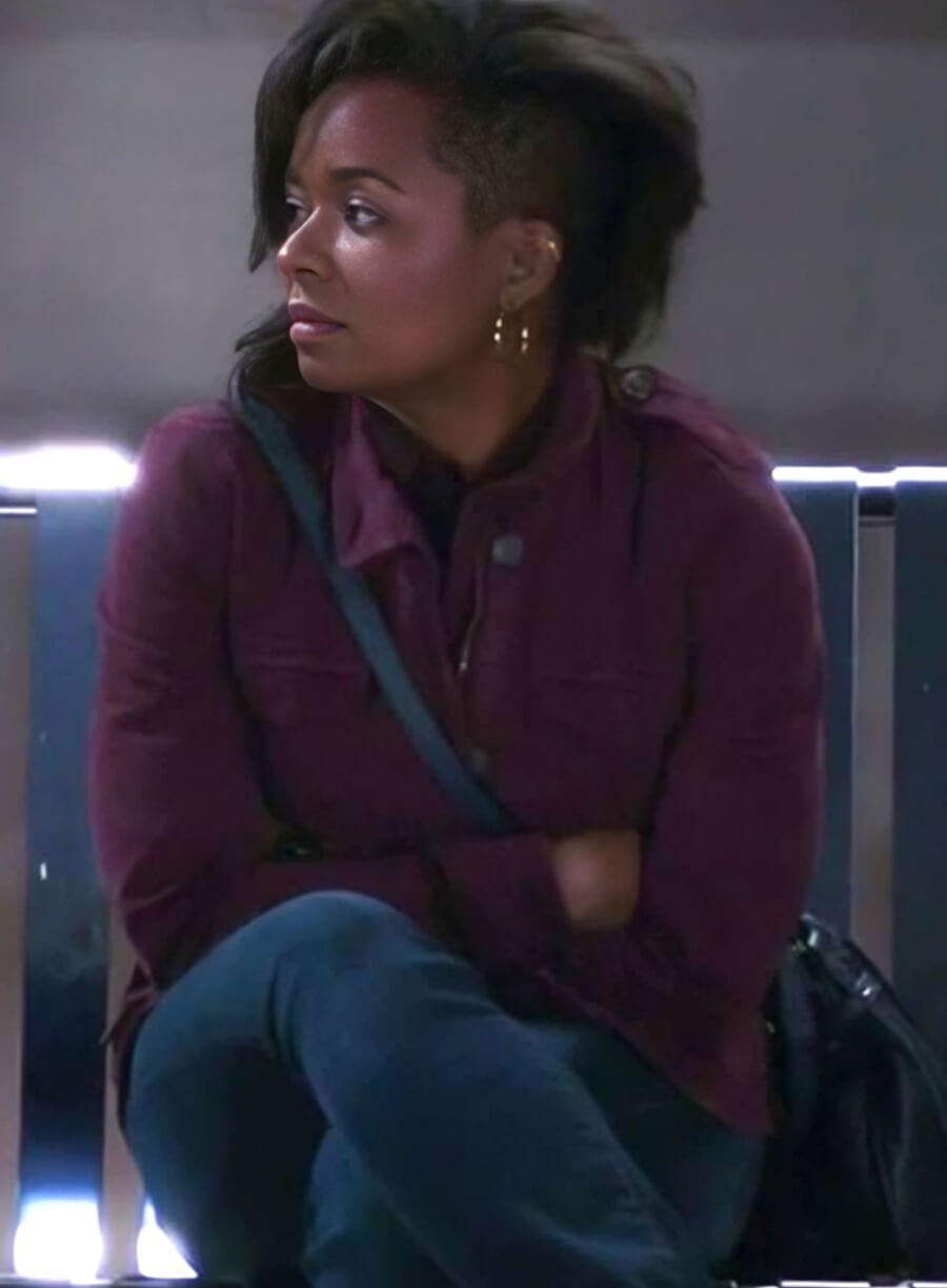 Harpoon Simone Griffith Inspired Maroon Leather Jacket - Grey's Anatomy Style