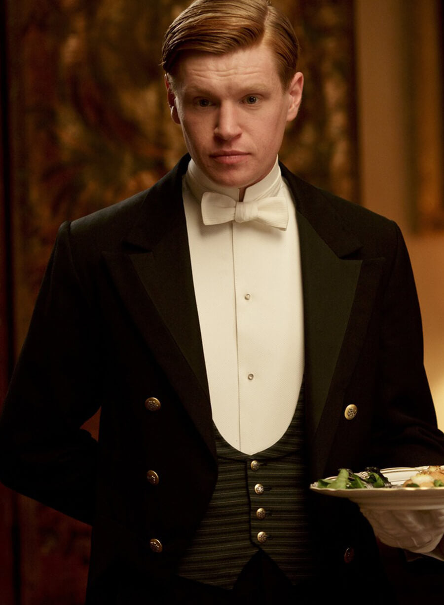 Harpoon Alfred Nugent Inspired Black Wool Coat - Downton Abbey Style
