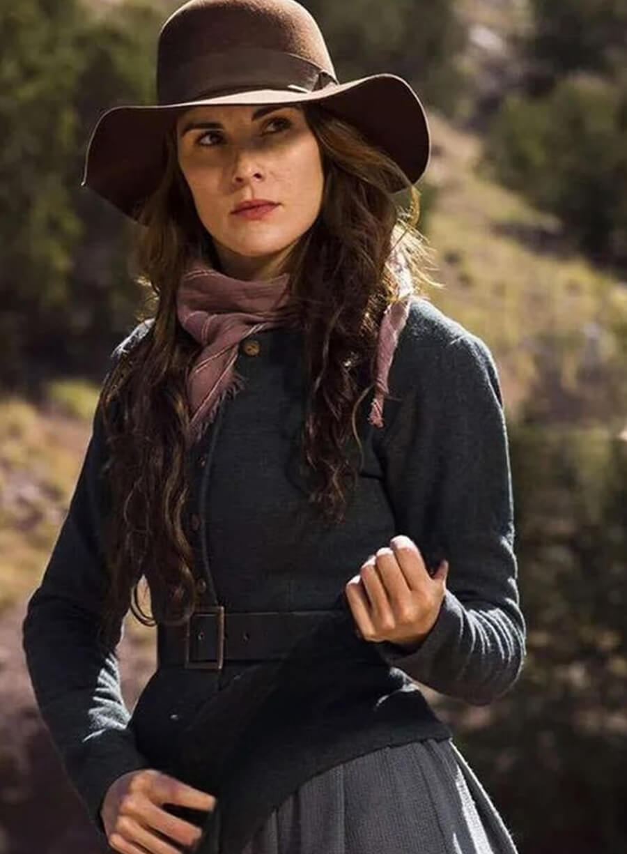 Harpoon Alice Fletcher Inspired Grey Wool Jacket - Godless Style
