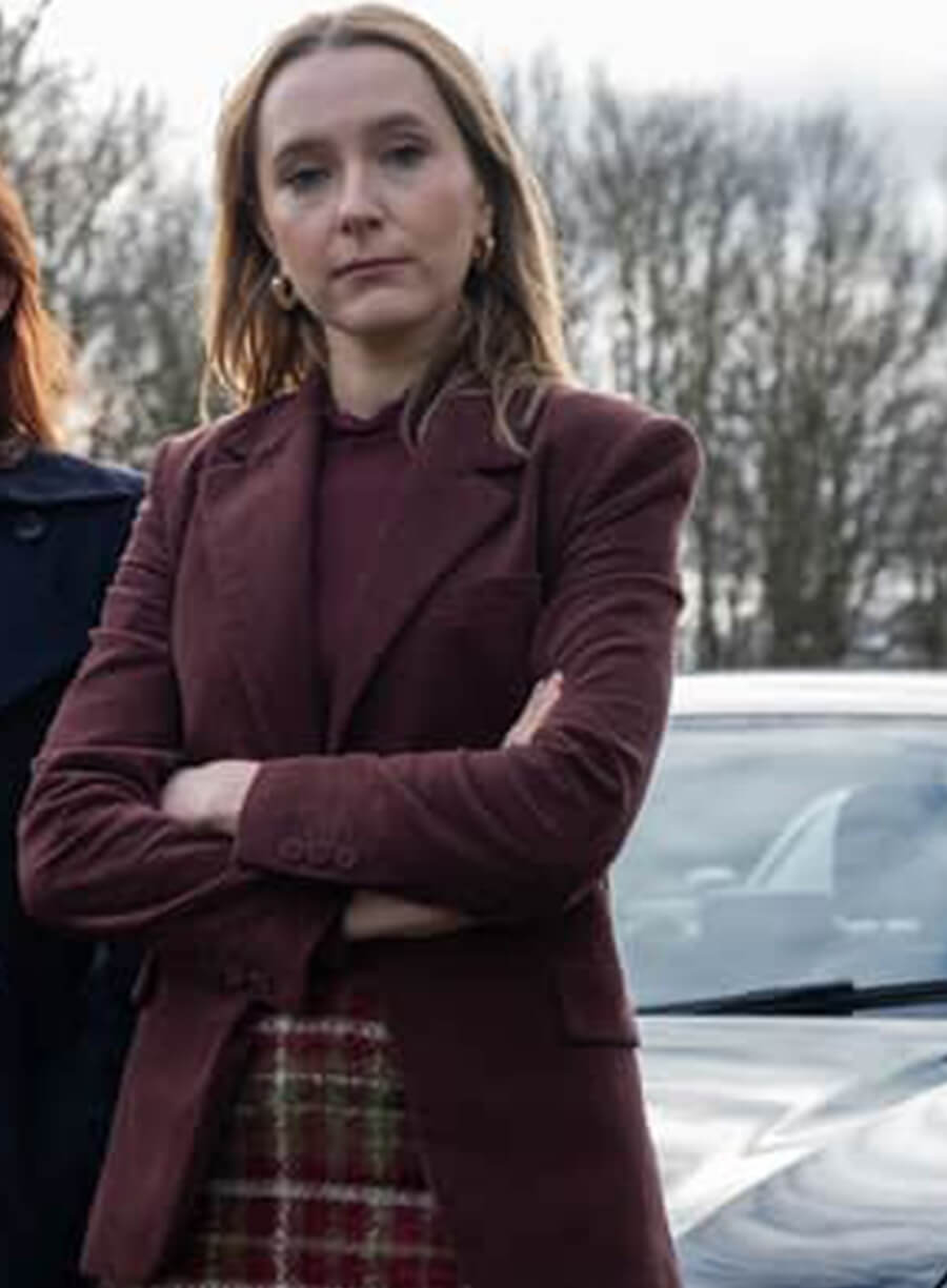 Harpoon Alison Brooks Inspired Maroon Leather Jacket - Code Of Silence Style