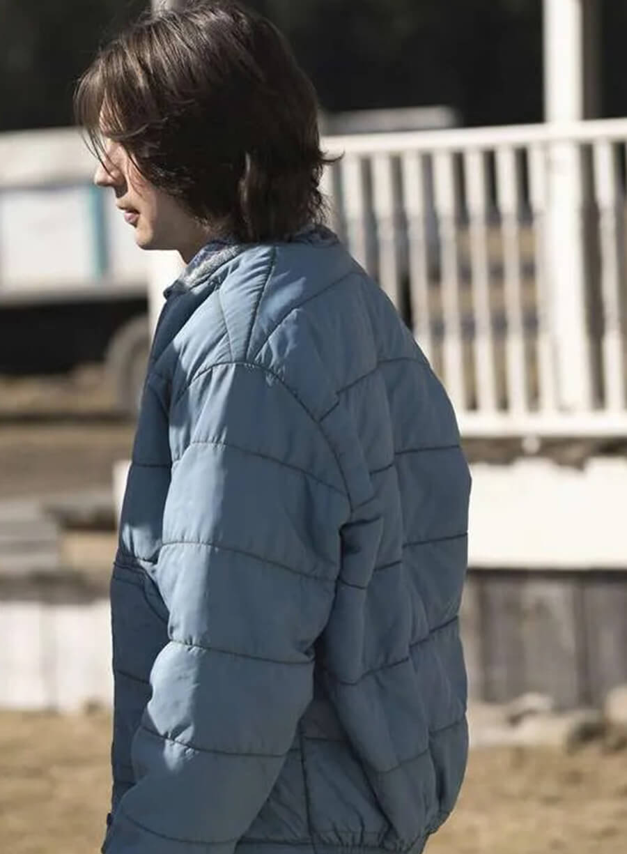 Harpoon Charlie Gerhardt Inspired Blue Leather Jacket - Fargo Tv Series Style