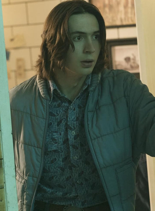 Harpoon Charlie Gerhardt Inspired Blue Leather Jacket - Fargo Tv Series Style