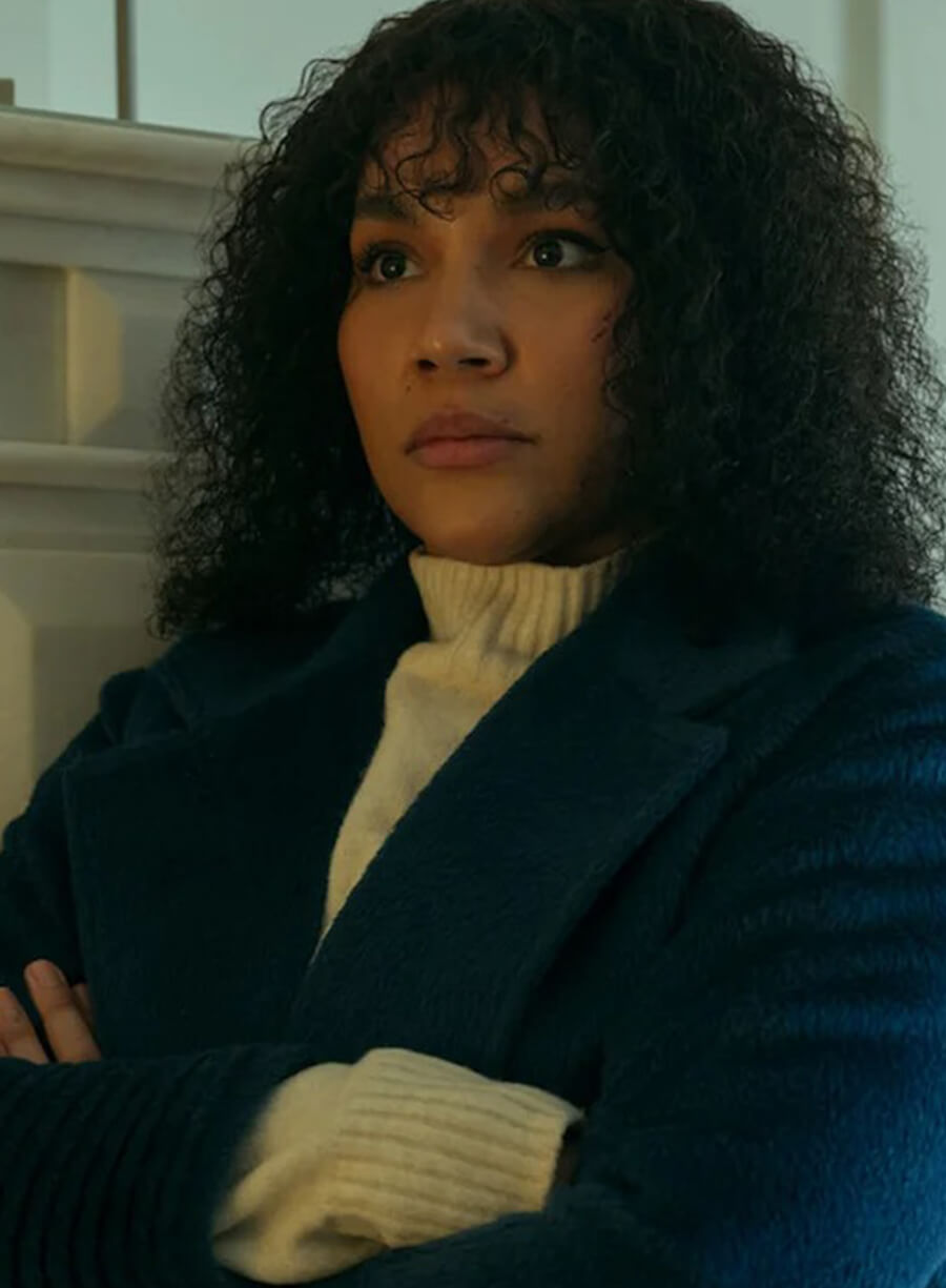Harpoon Allison Hargreeves Inspired Blue Coat - The Umbrella Academy Style