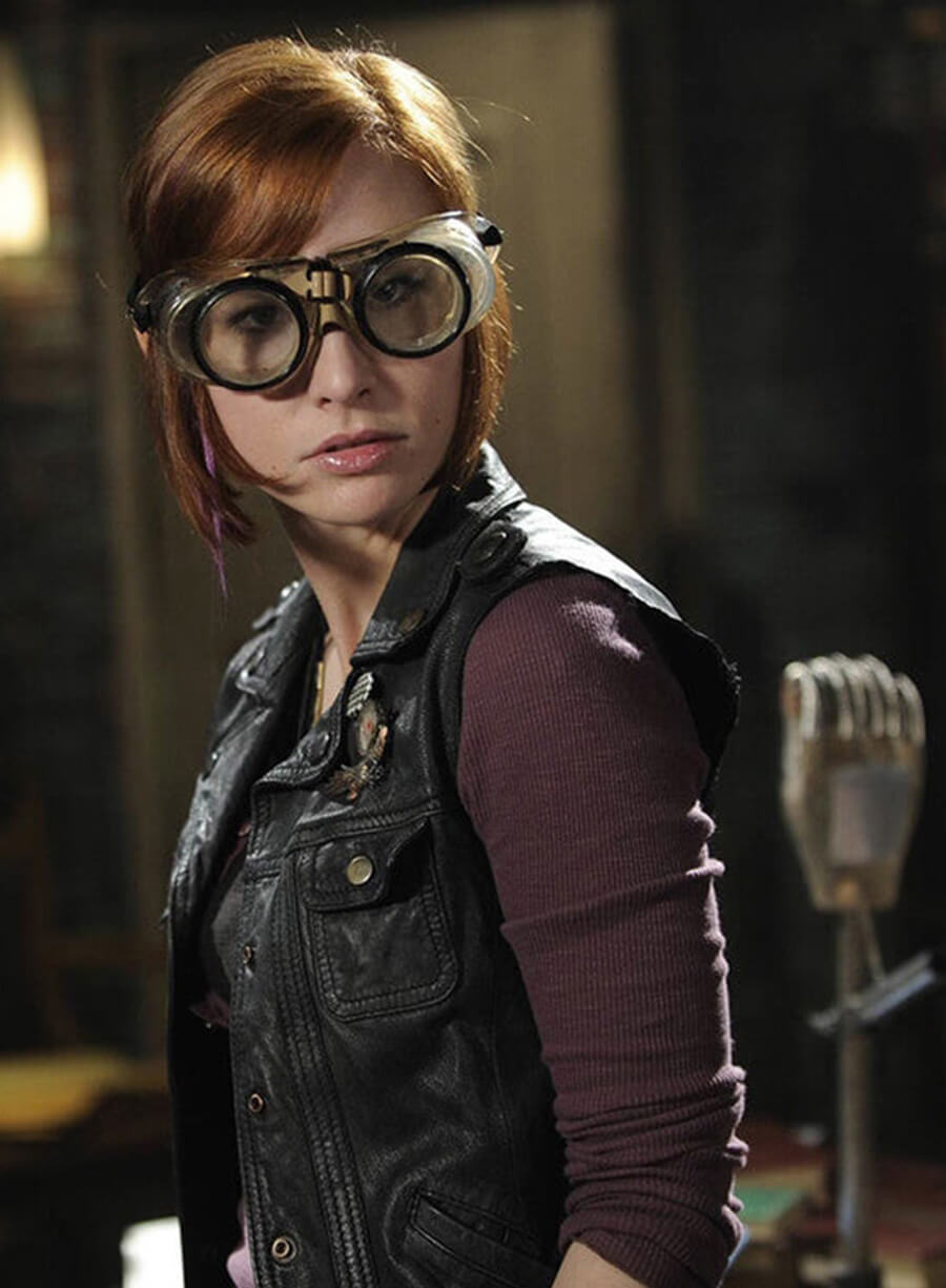 Harpoon Claudia Donovan Inspired Black Leather Jacket - Warehouse 13 Style