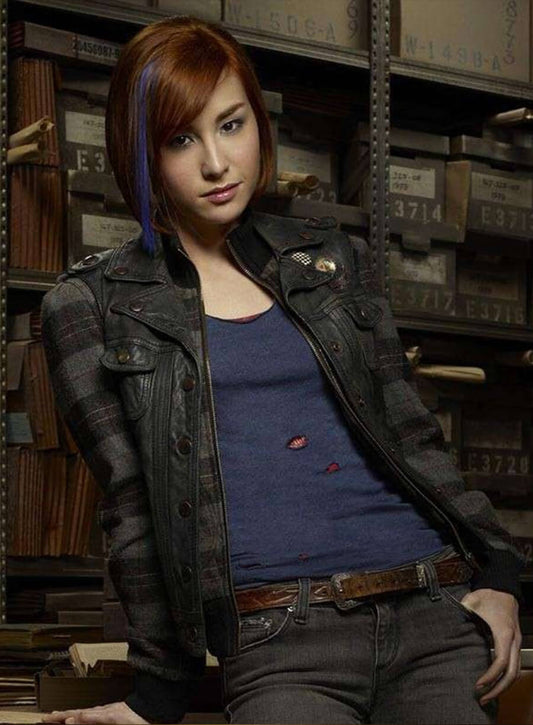 Harpoon Claudia Donovan Inspired Black Leather Jacket - Warehouse 13 Style