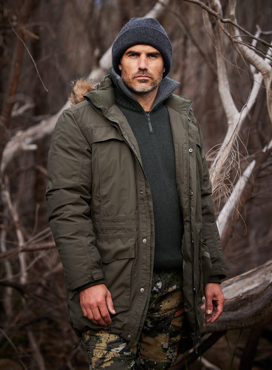 Harpoon Michael Atkinson Inspired Brown Cotton Fabric Hooded Jacket - Alone Australia Style