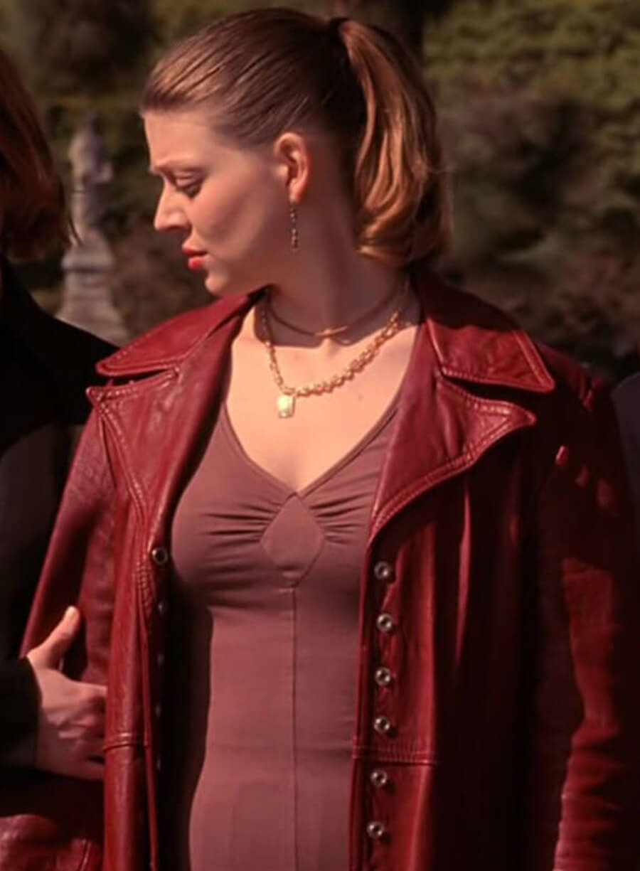 Harpoon Willow Rosenberg Inspired Red Leather Jacket - Buffy The Vampire Slayer Style