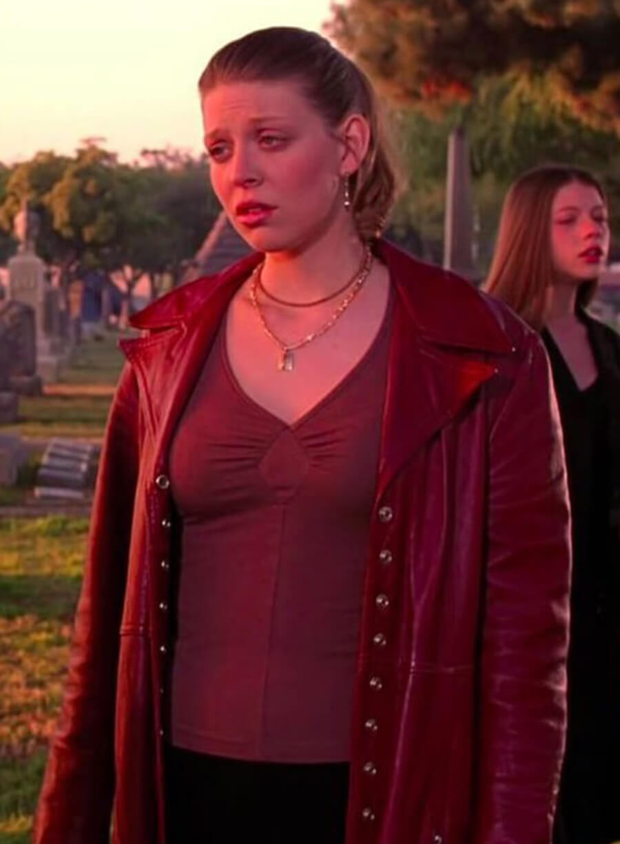 Harpoon Willow Rosenberg Inspired Red Leather Jacket - Buffy The Vampire Slayer Style