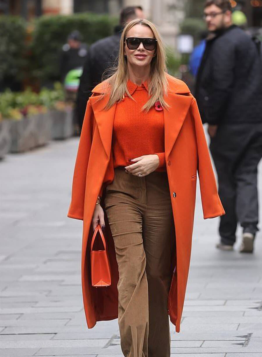 Harpoon Amanda Holden Orange Inspired Orange Coat