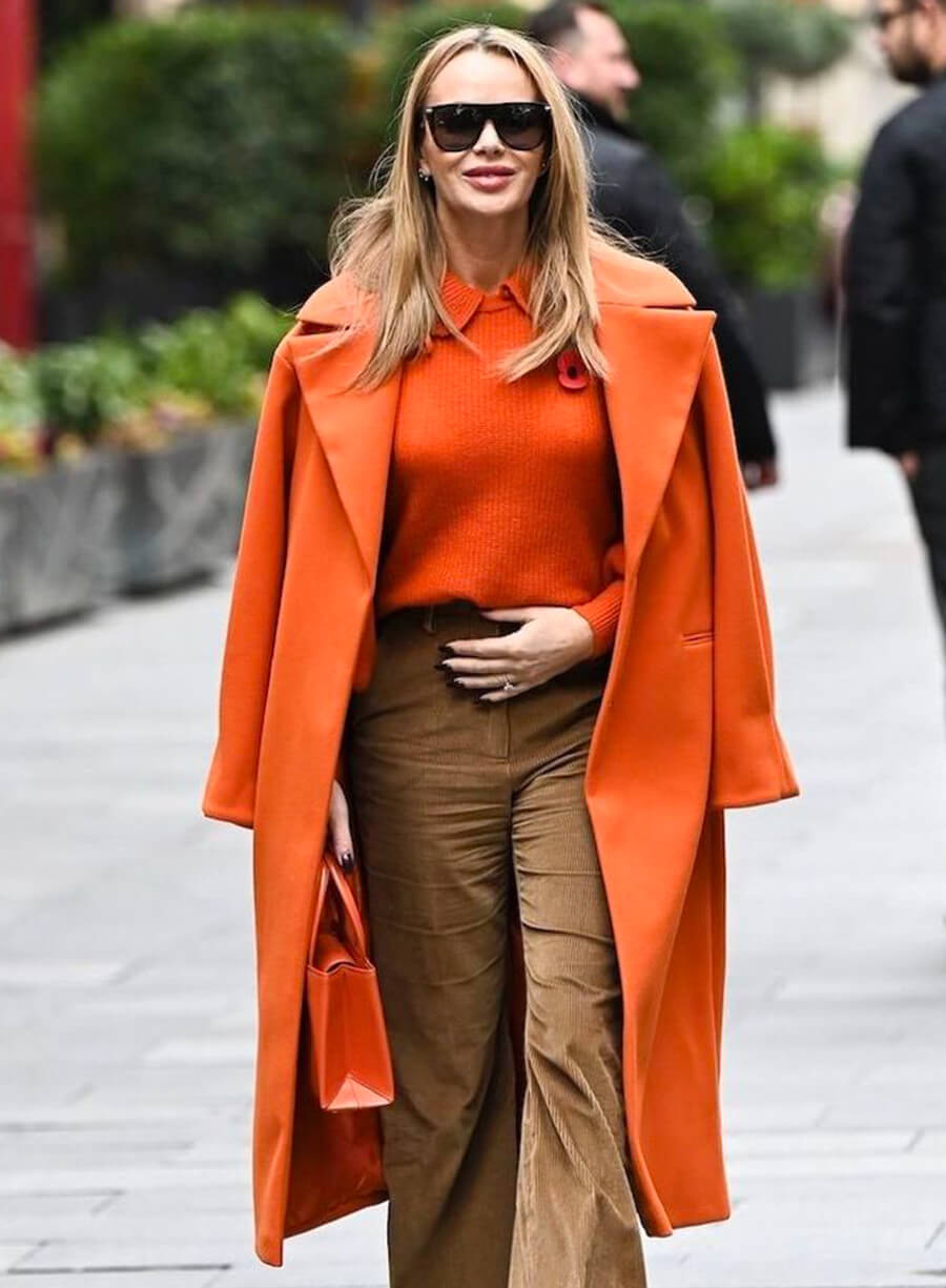 Harpoon Amanda Holden Orange Inspired Orange Coat