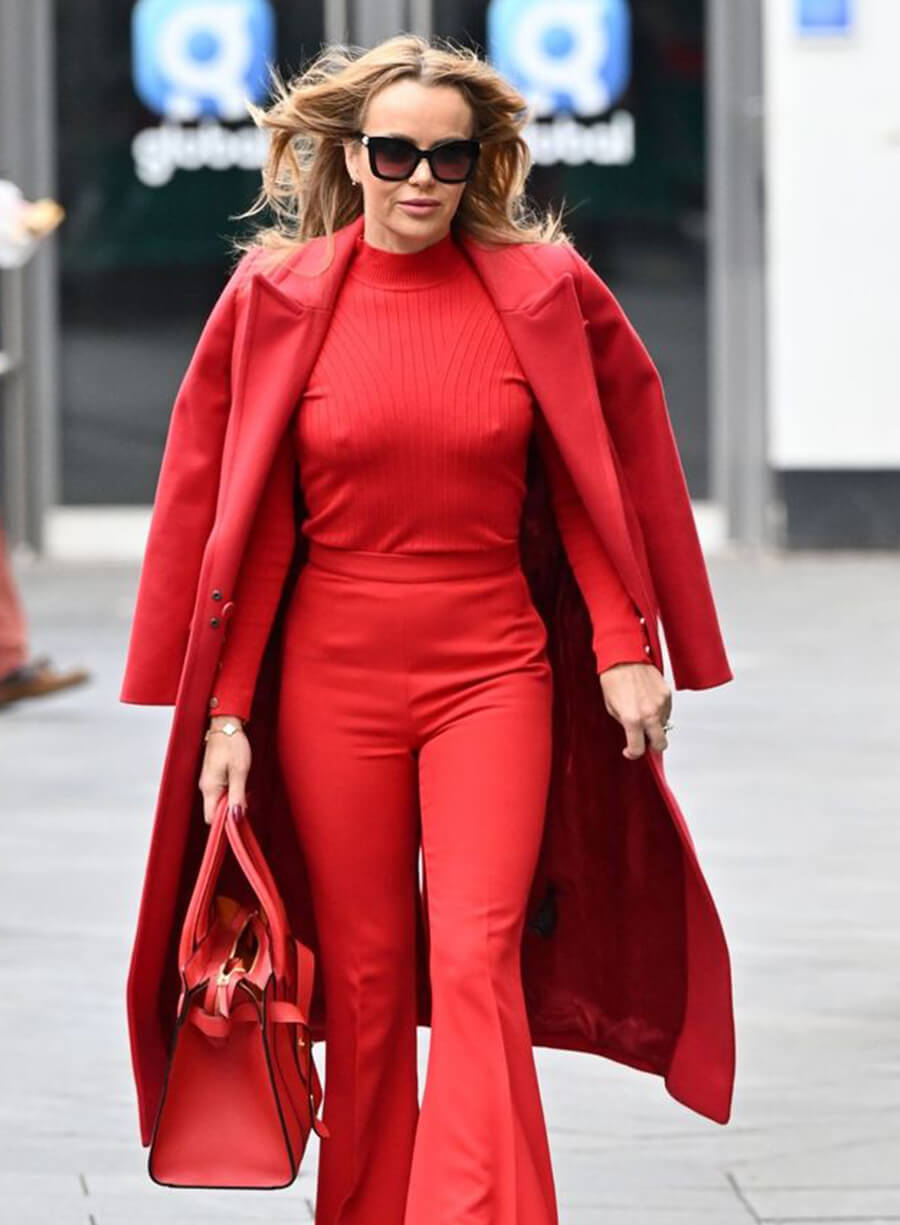Harpoon Amanda Holden Long Inspired Red Coat