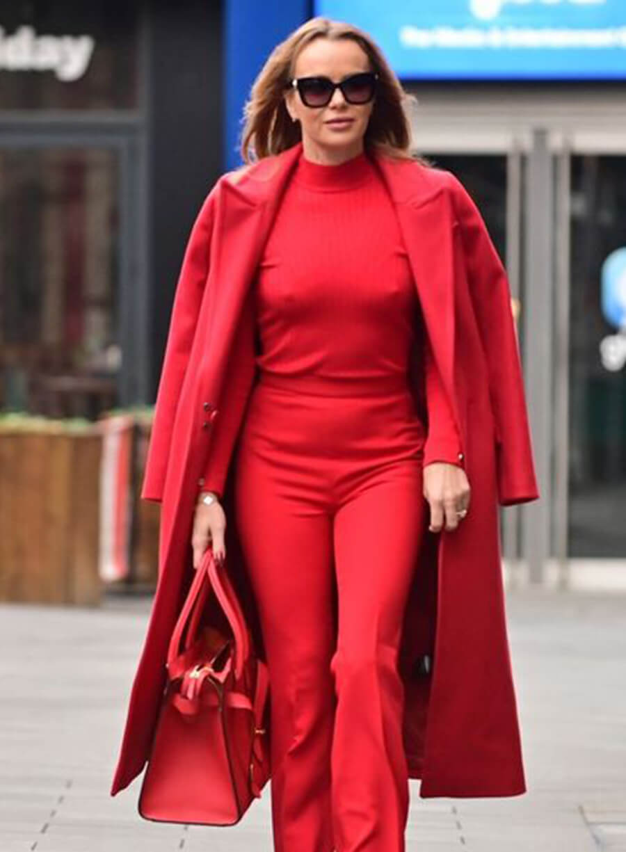 Harpoon Amanda Holden Long Inspired Red Coat