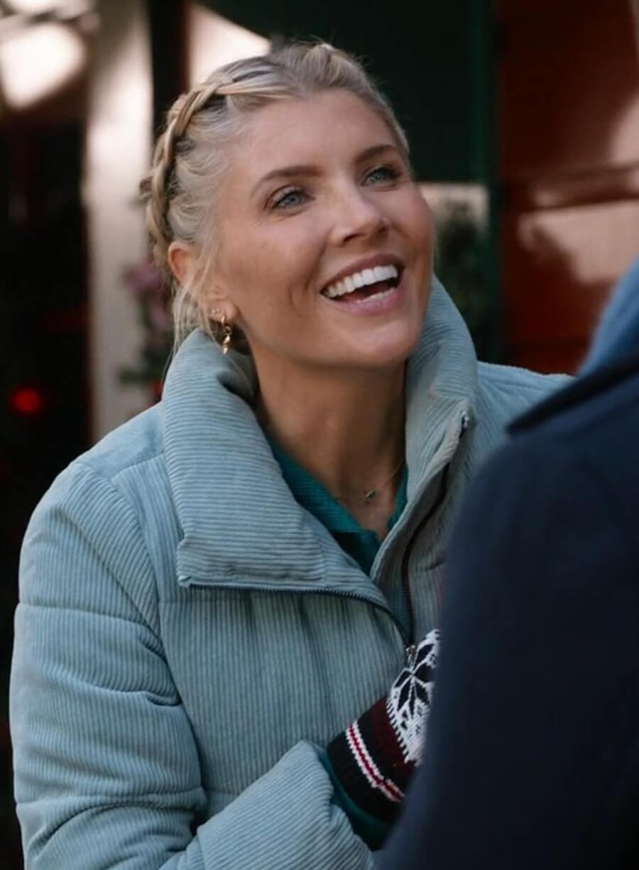 Harpoon Audrey Inspired Blue Leather Jacket - Fit for Christmas 2025 Style