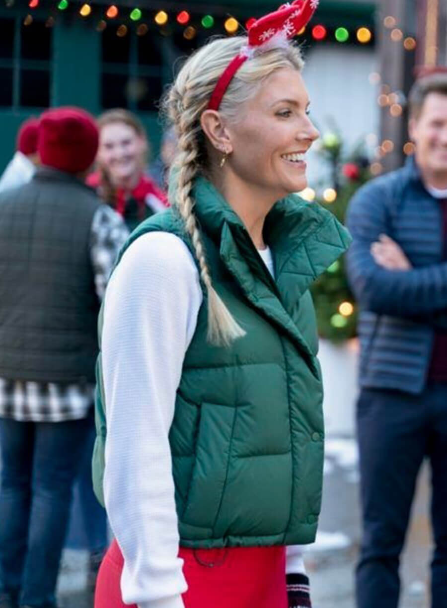 Harpoon Audrey Inspired Green Leather Jacket - Fit for Christmas Style