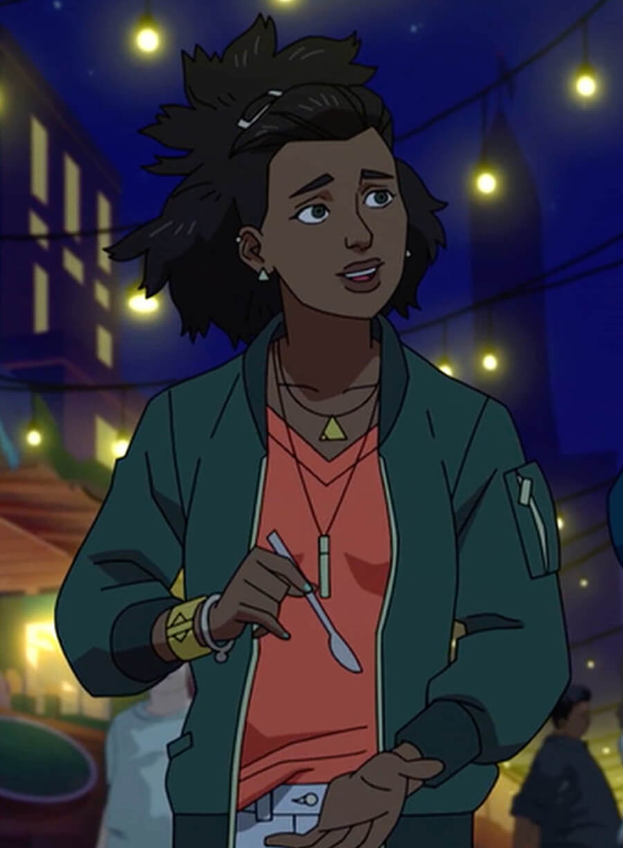 Harpoon Amber Bennett Inspired Green Cotton Bomber Jacket - Invincible Style