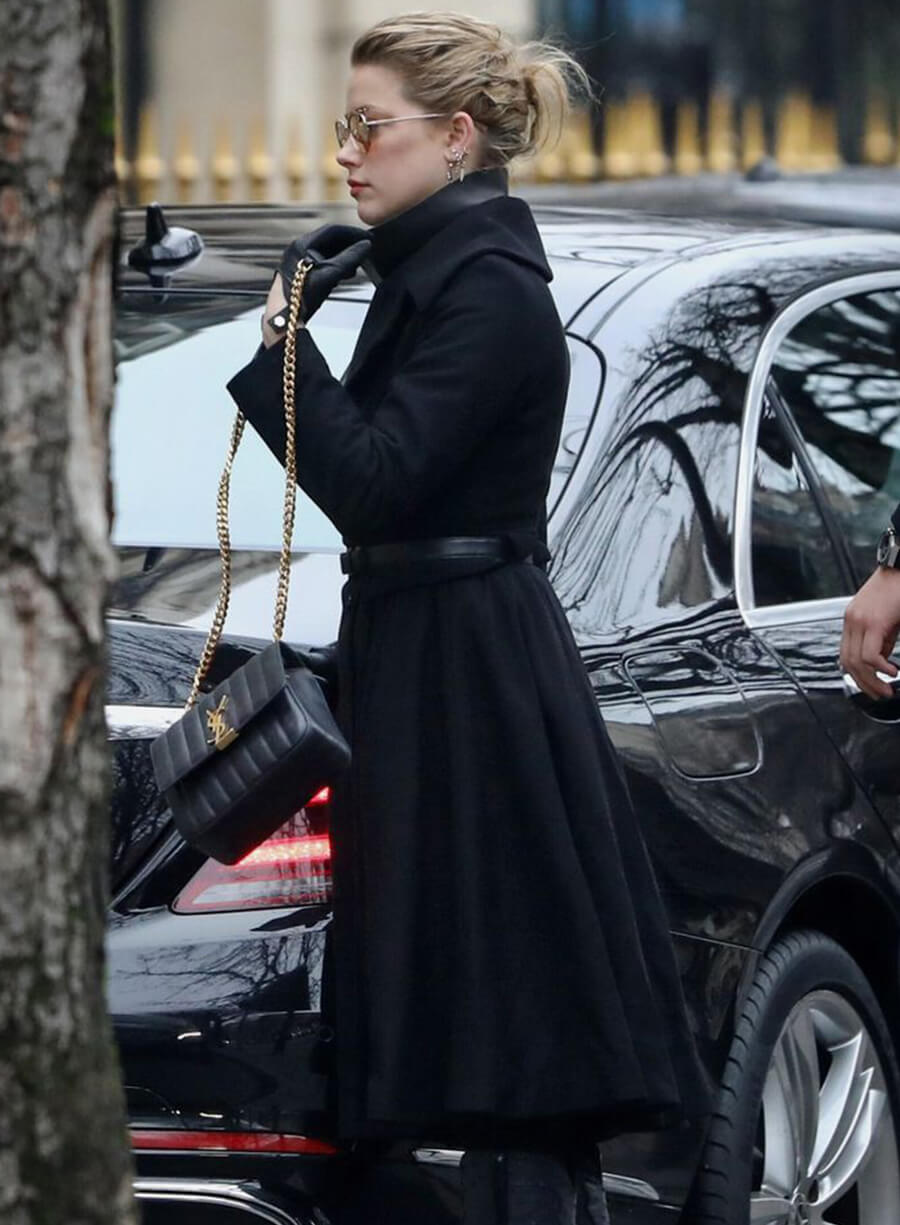 Harpoon Amber Heard Inspired Black Coat