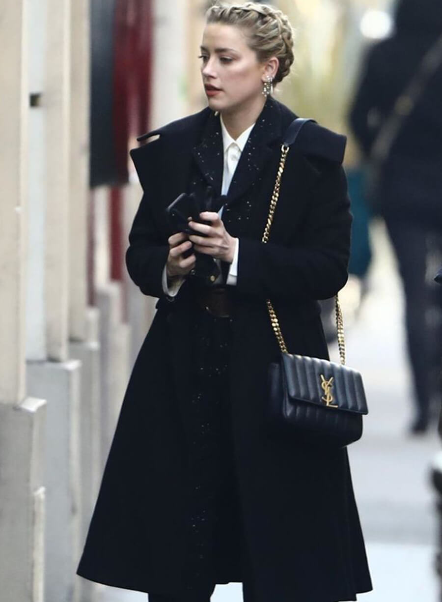 Harpoon Amber Heard Inspired Black Coat